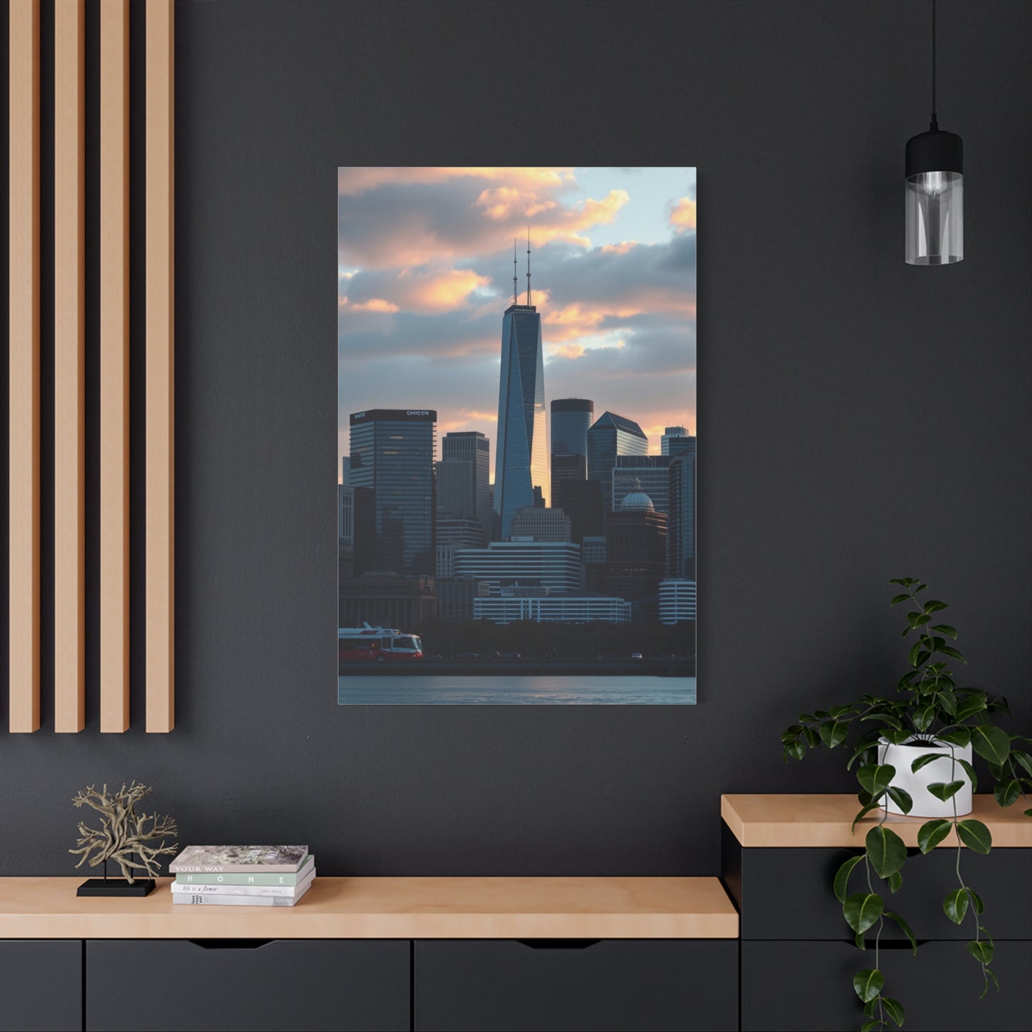 Chicago Skylines Art Canvas Art 8 Wall Art & Canvas Print