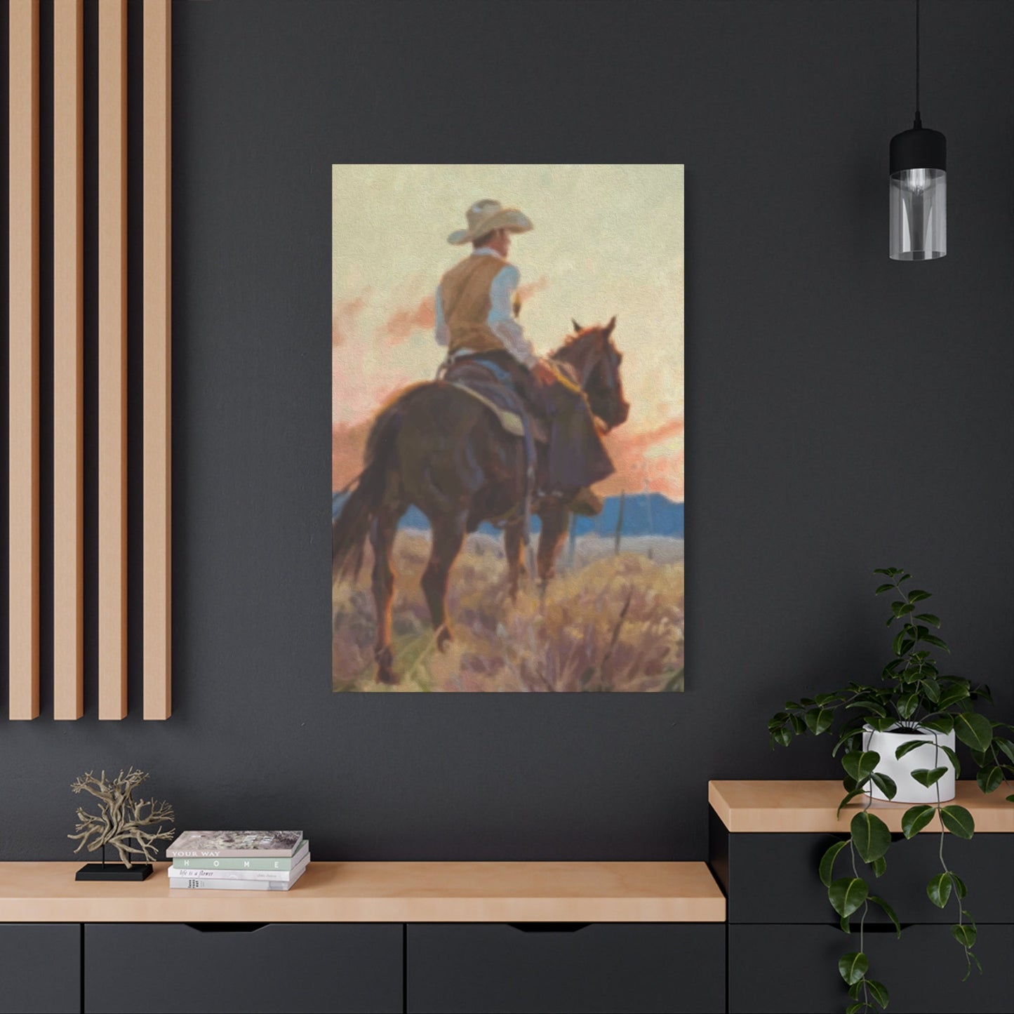 Man Riding Horse Wall Art & Canvas Prints