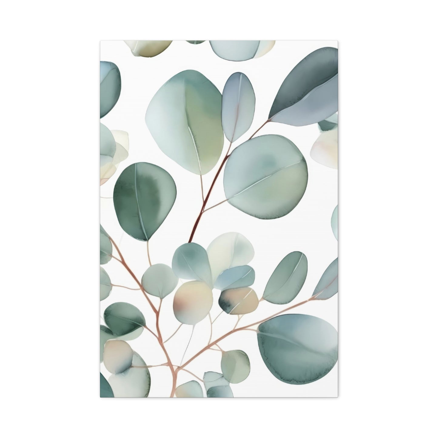 Eucalyptus Leaves Shapes Wall Art & Canvas Prints