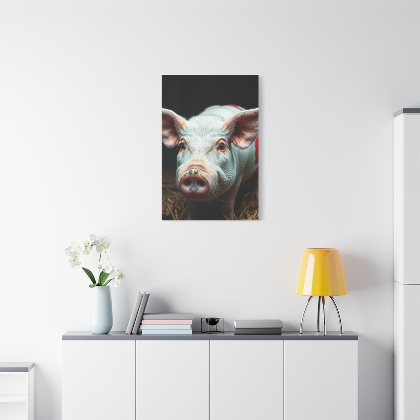 Pig Art Canvas Art 2 Wall Art & Canvas Print