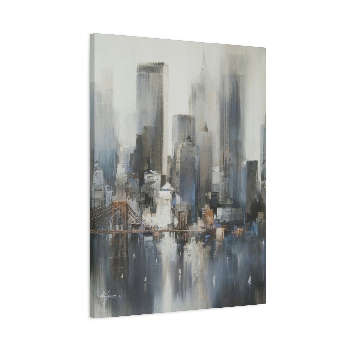 City Grey Wall Art & Canvas Prints