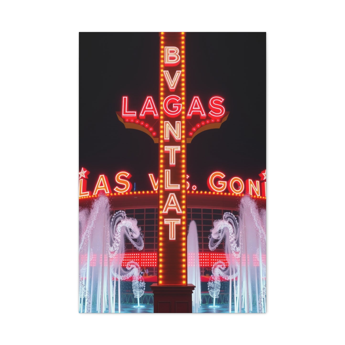 Las Vagas Art Canvas Art 1 Wall Art & Canvas Print