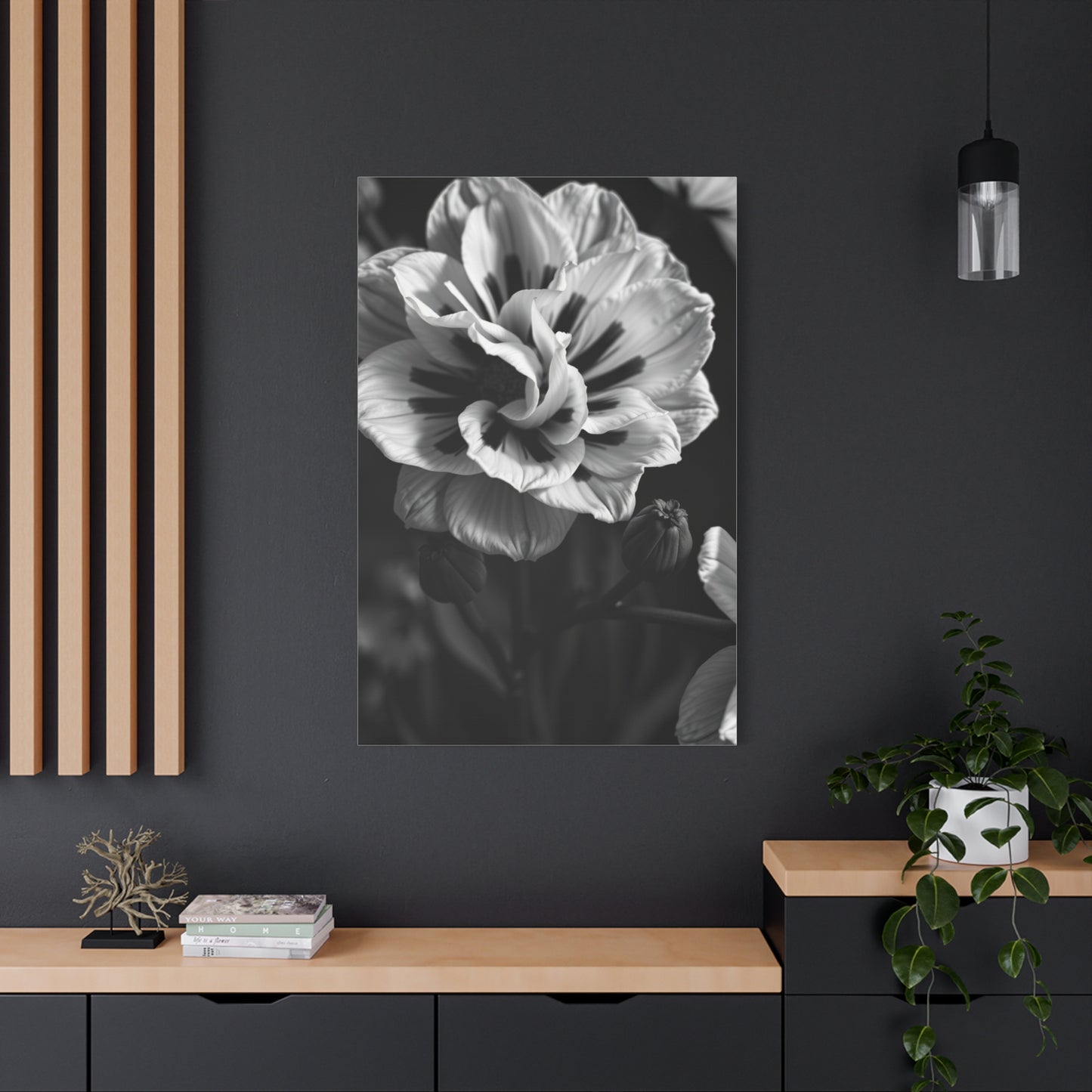 Chiaroscuro Botanical Canvas Wall Art & Canvas Print
