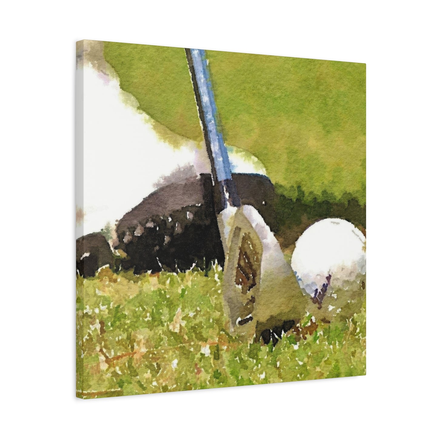 Golf Club Ball Closeup Wall Art & Canvas Prints