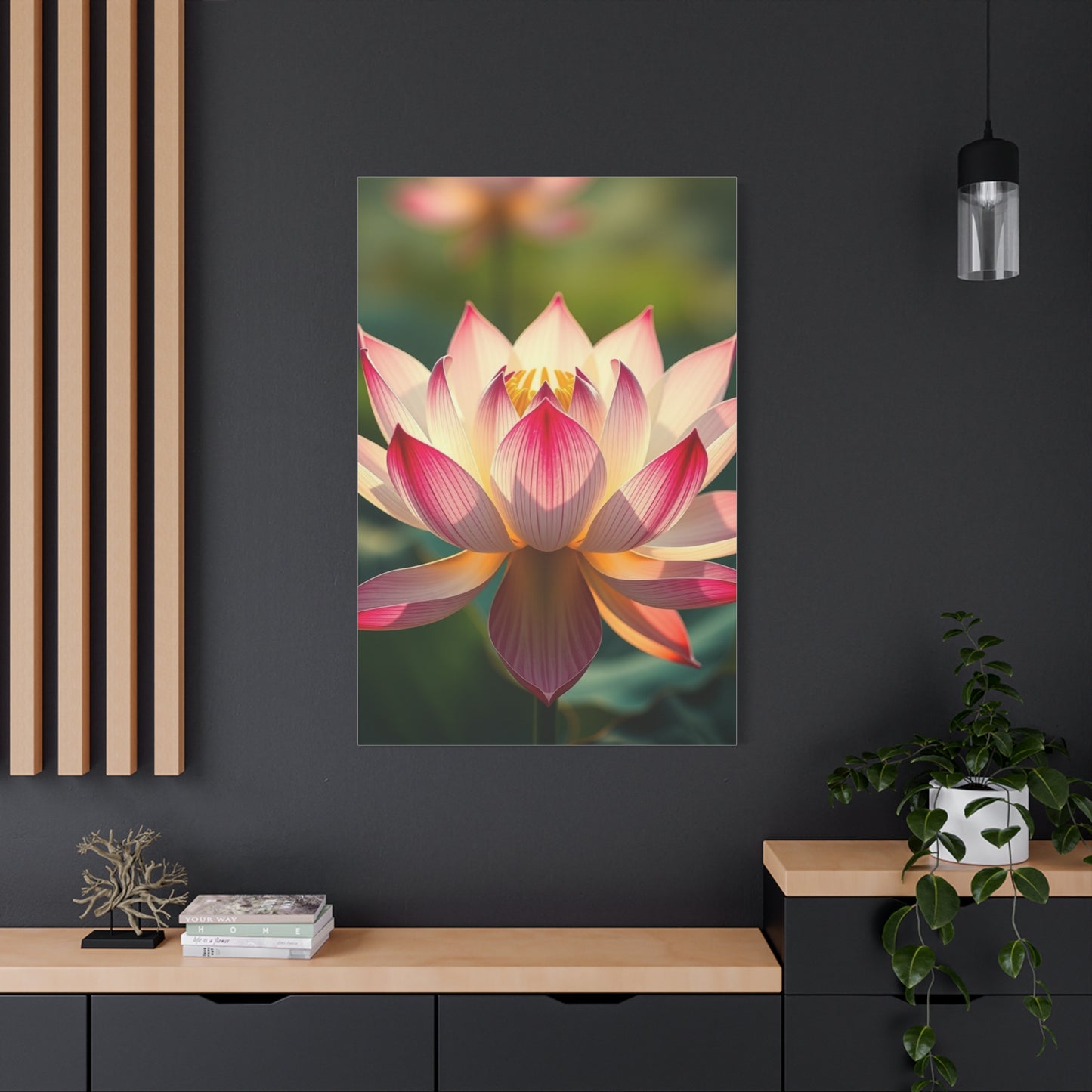Opulent Lotus Reverie Canvas wall art & canvas print