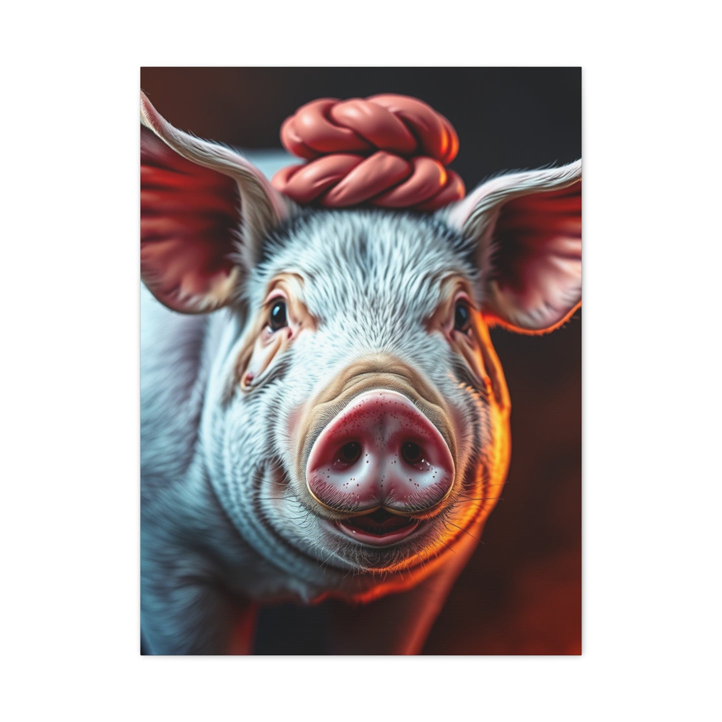 Pig Art Canvas Art 7 Wall Art & Canvas Print