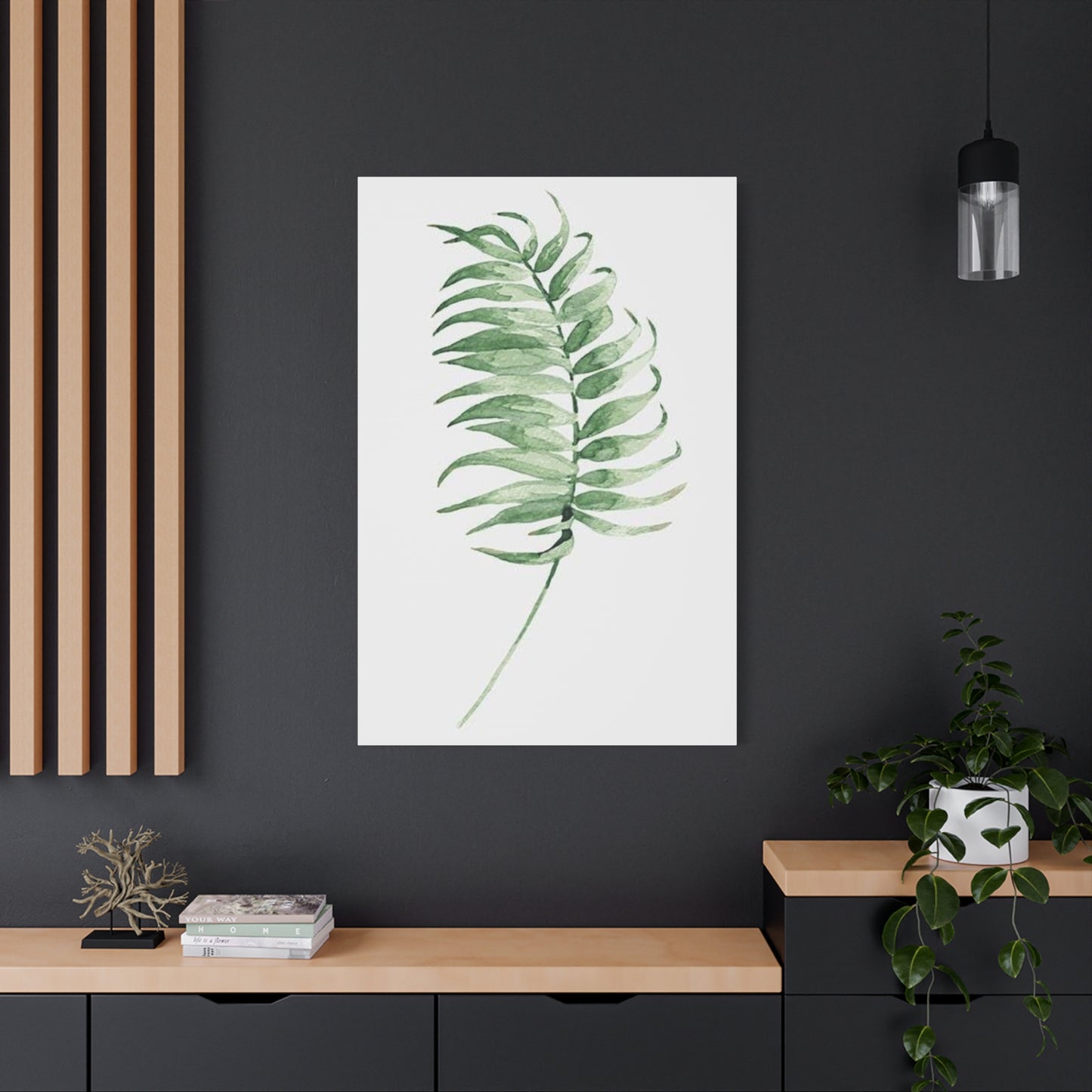 Green Leaf Entryway Wall Art & Canvas Prints