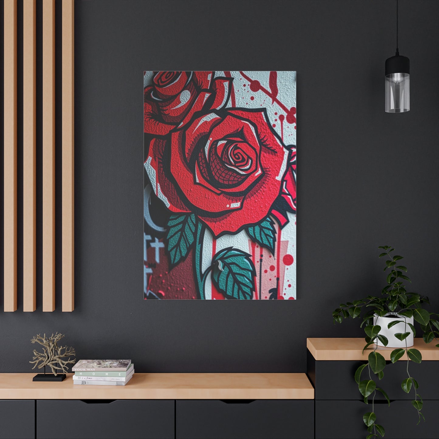 Elegant Urban Floral Canvas Wall Art & Canvas Print