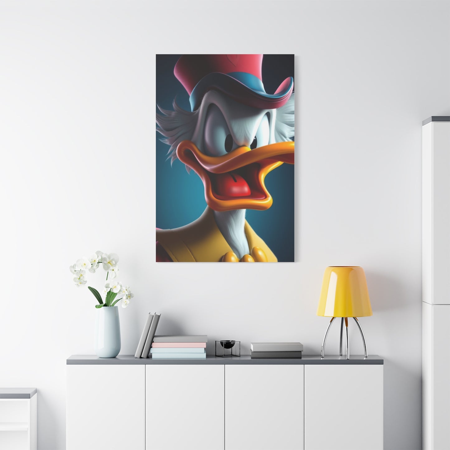 Dagobert Scrooge McDuck Art Premium Canvas 20 Wall Art & Canvas Print