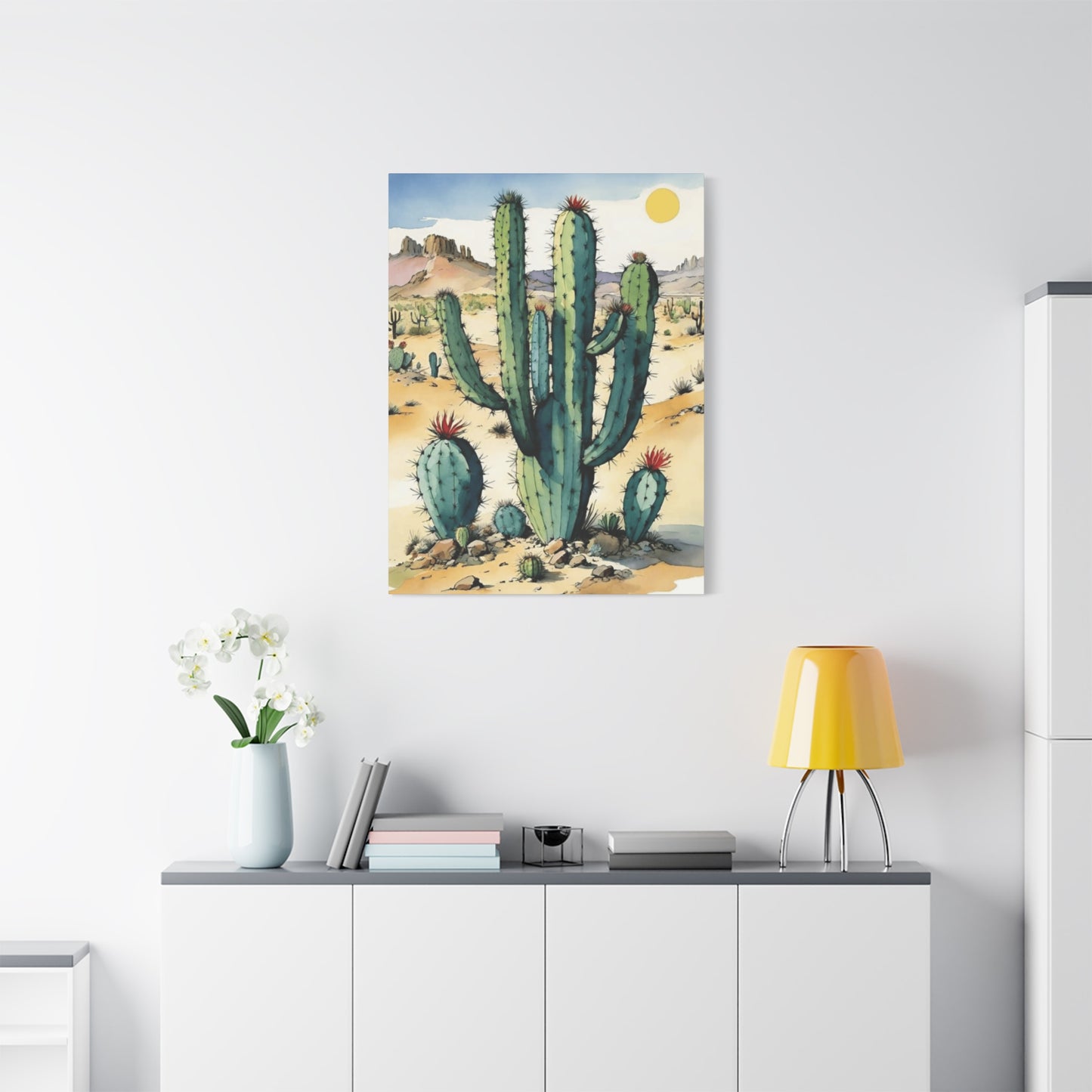Large Cacti in Desert Wall Art & Canvas Prints