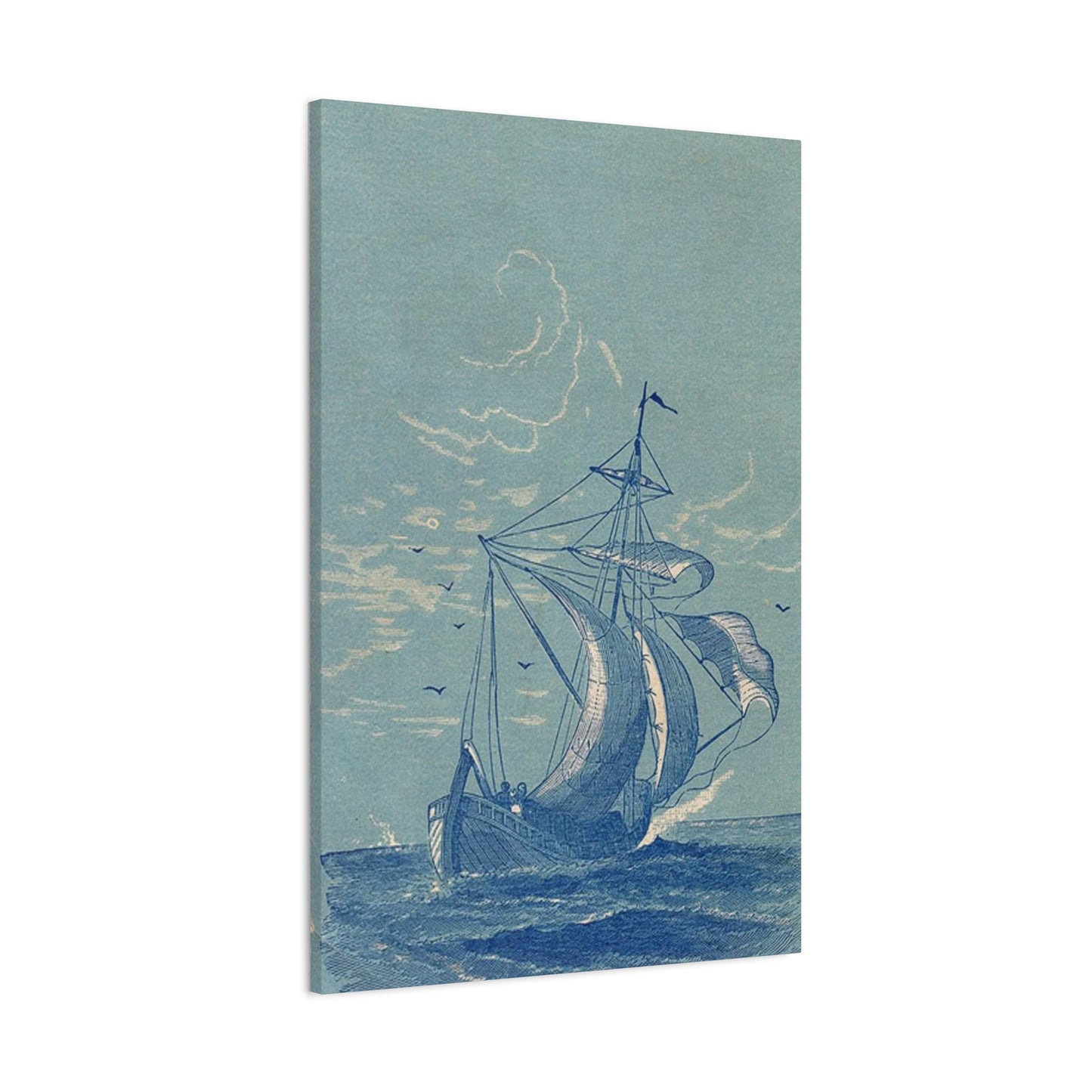 Ship Sailing In Sea Wall Art & Canvas Prints