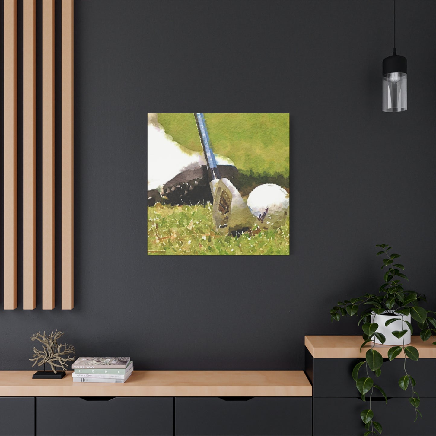 Golf Club Ball Closeup Wall Art & Canvas Prints