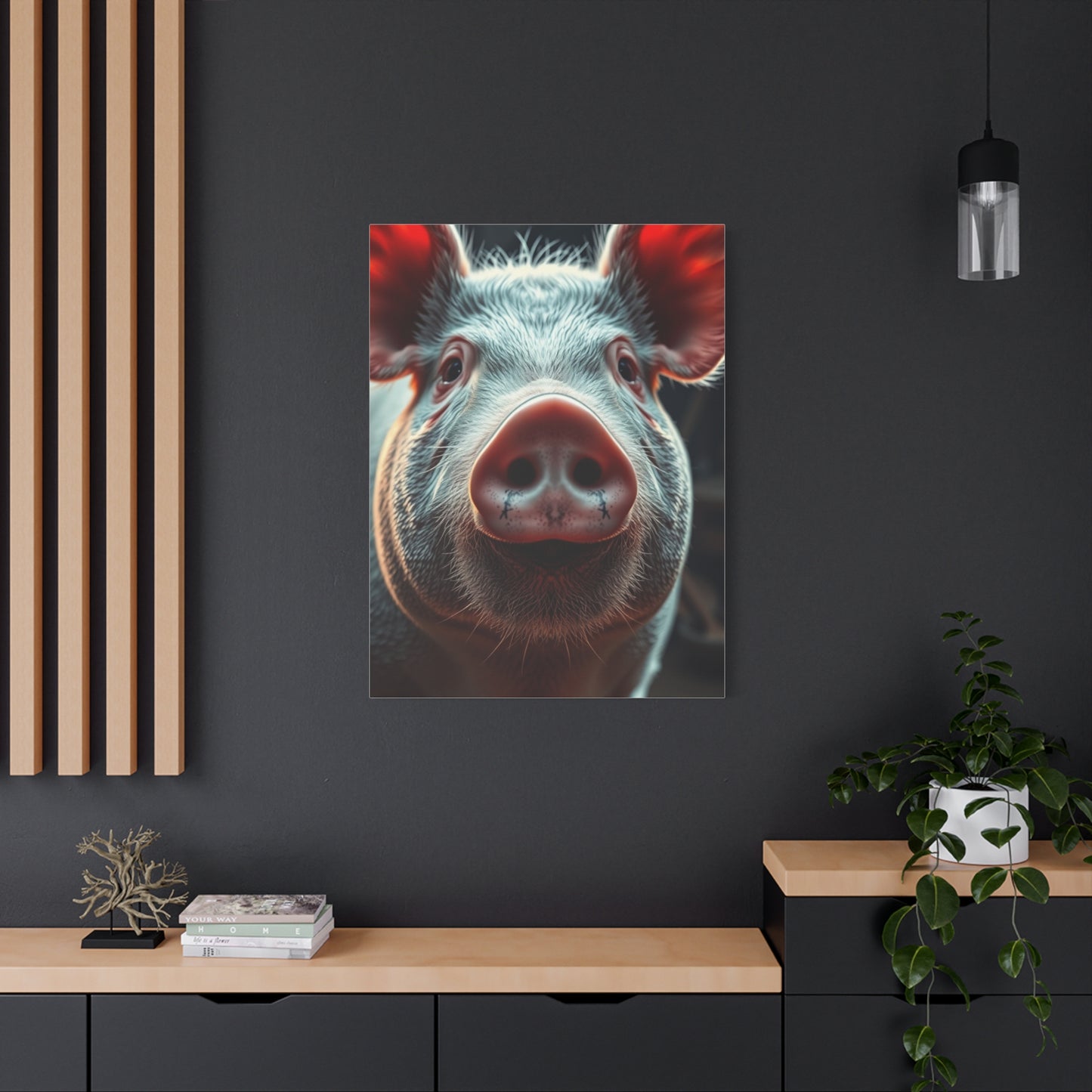 Pig Art Canvas Art 6 Wall Art & Canvas Print