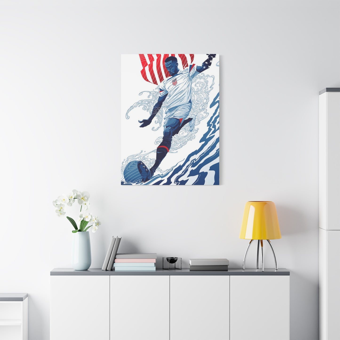 American Soccer Player Wall Art & Canvas Prints