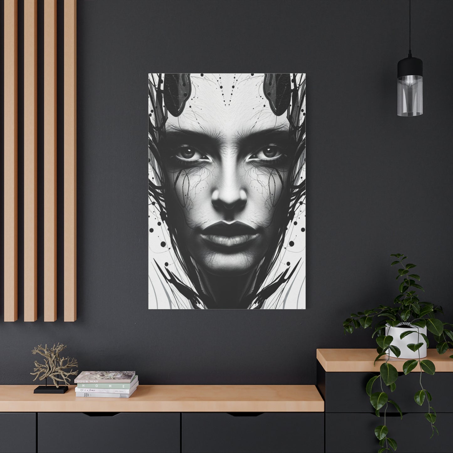 Black and White Abstract Art Supreme Gallery Wall Art & Canvas Print