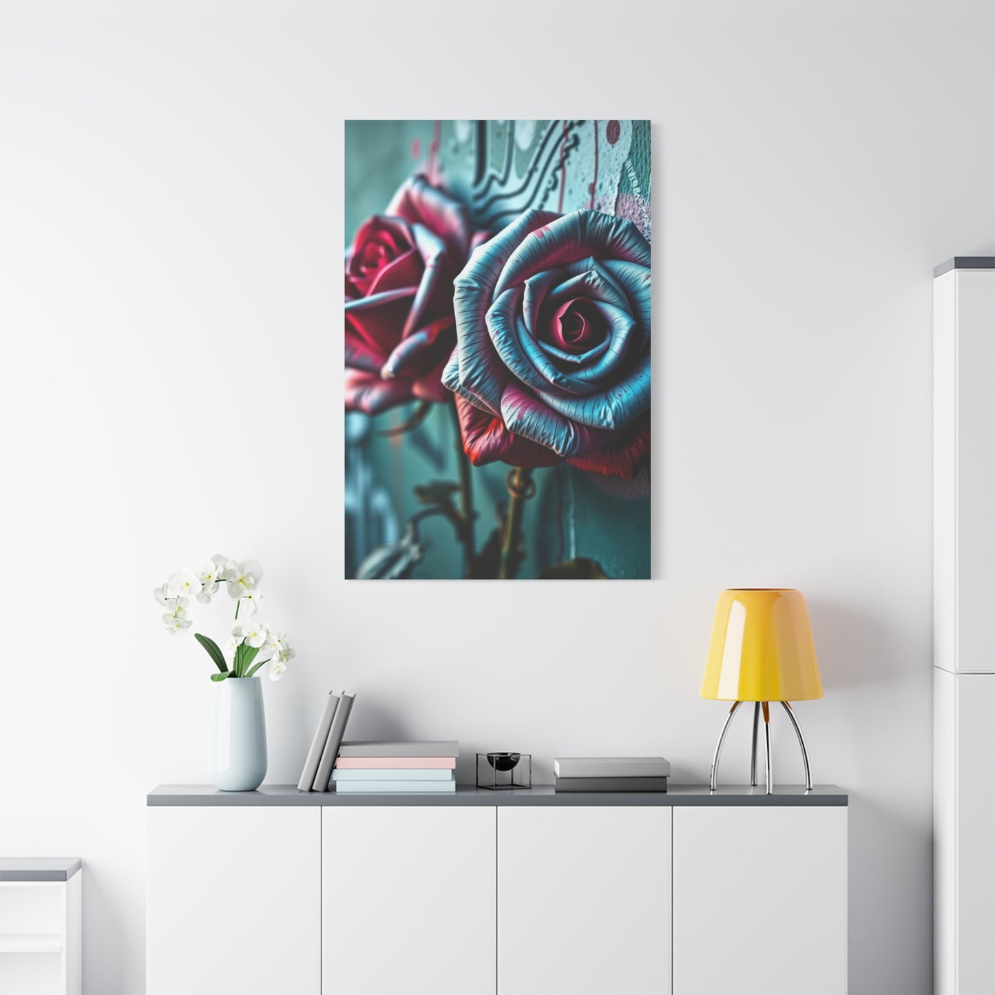 Gilded Bloom Street Art Wall Art & Canvas Print
