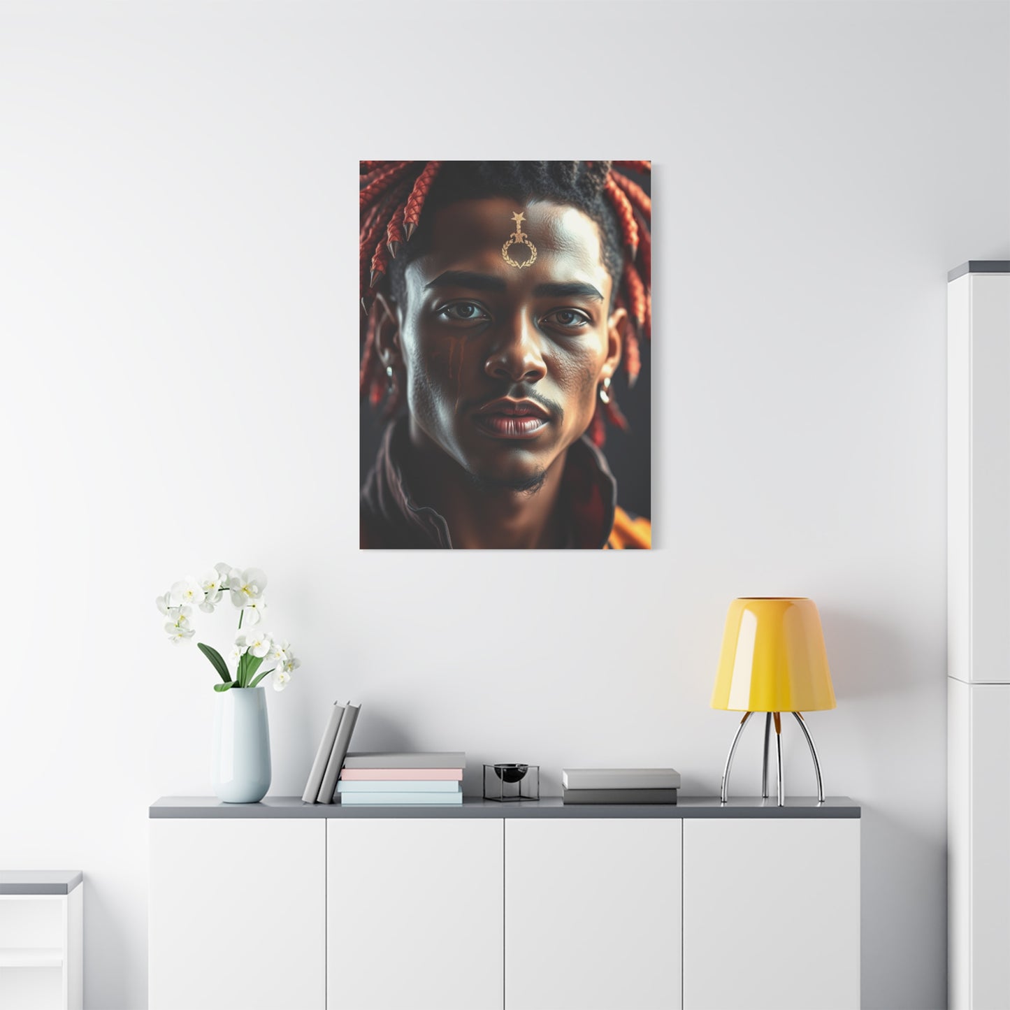 Vivid Symphony Portraiture Wall Art & Canvas Print