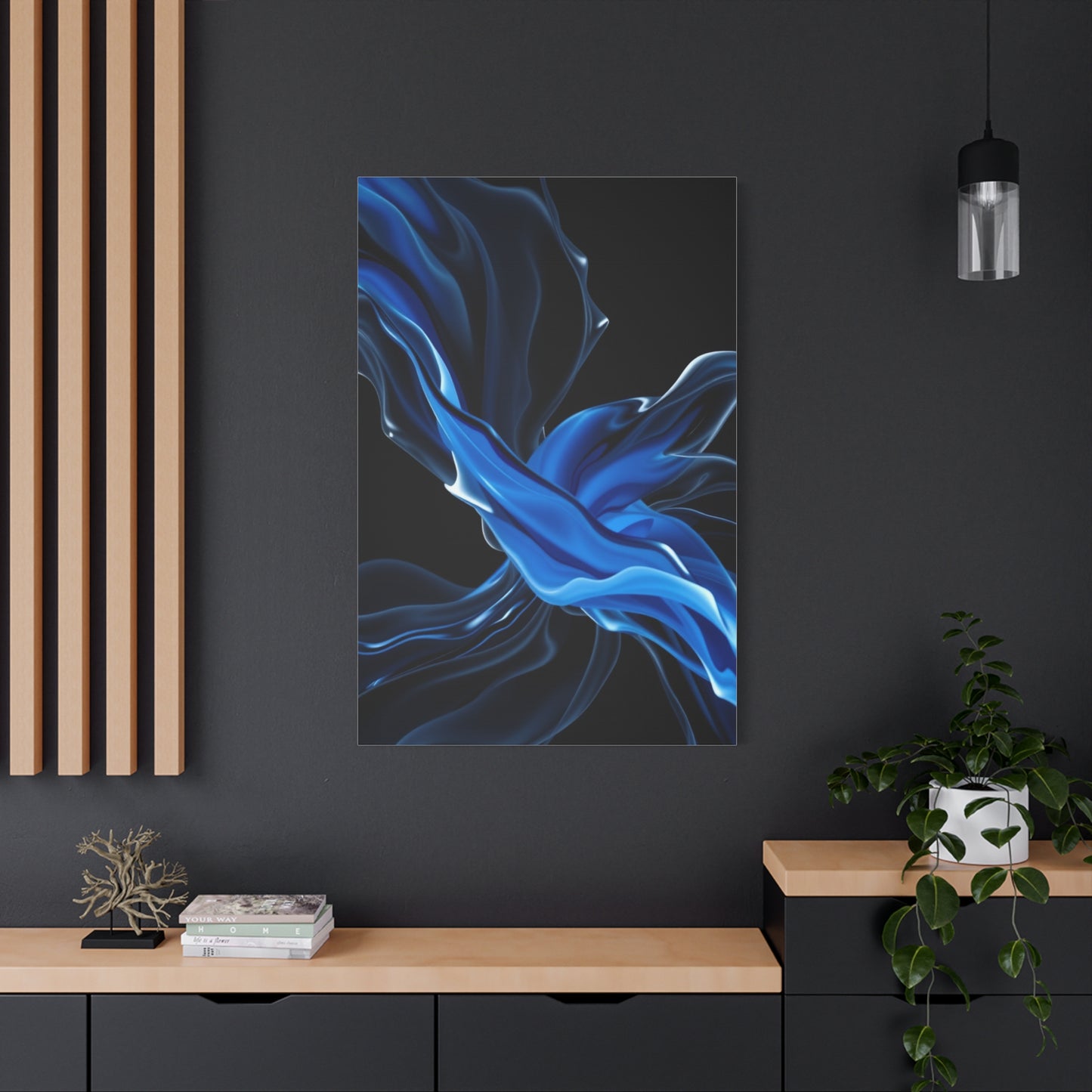 Supreme Black, White & Blue Art Beautiful Collection Wall Art & Canvas Print