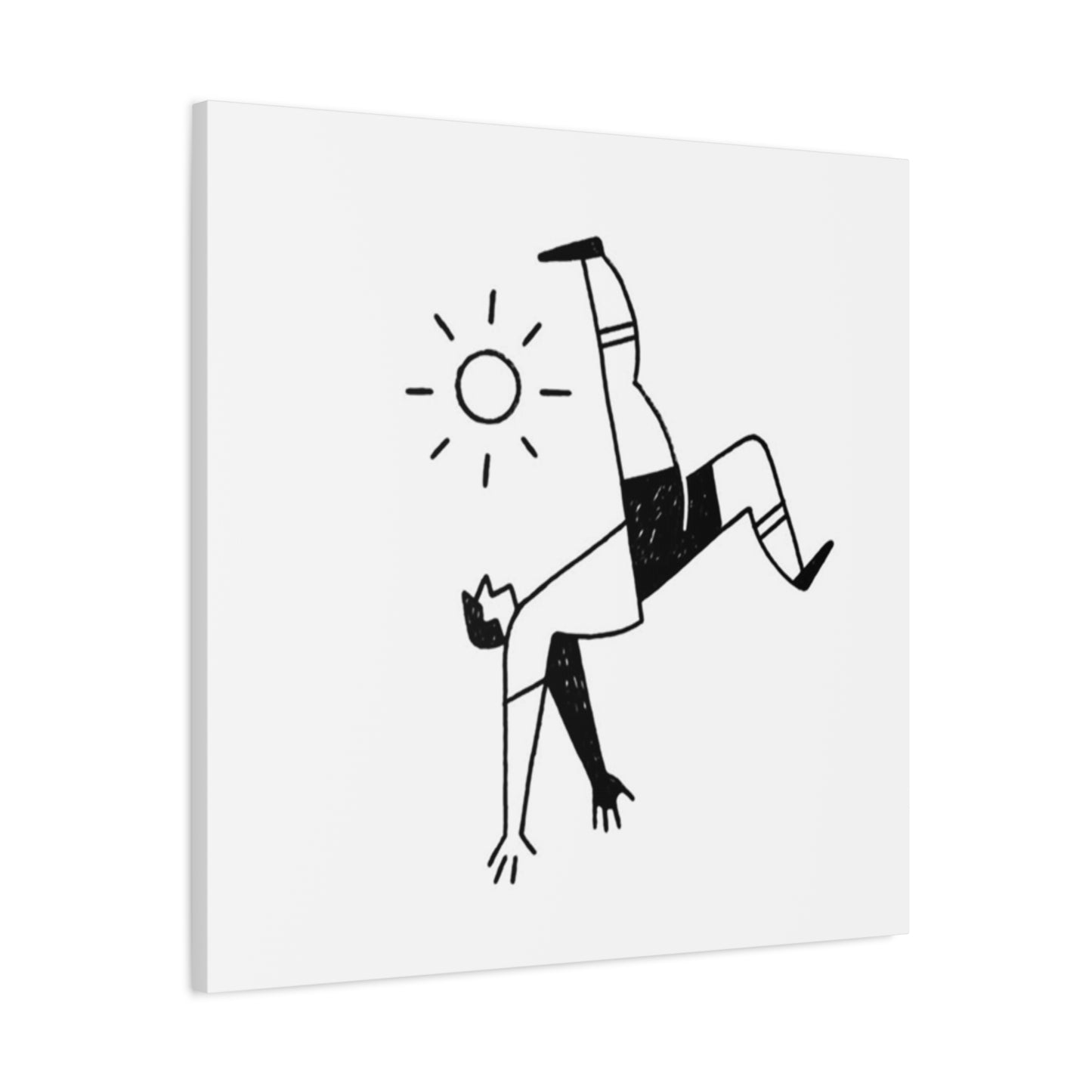 Soccer Reverse Kick Drawing Wall Art & Canvas Prints
