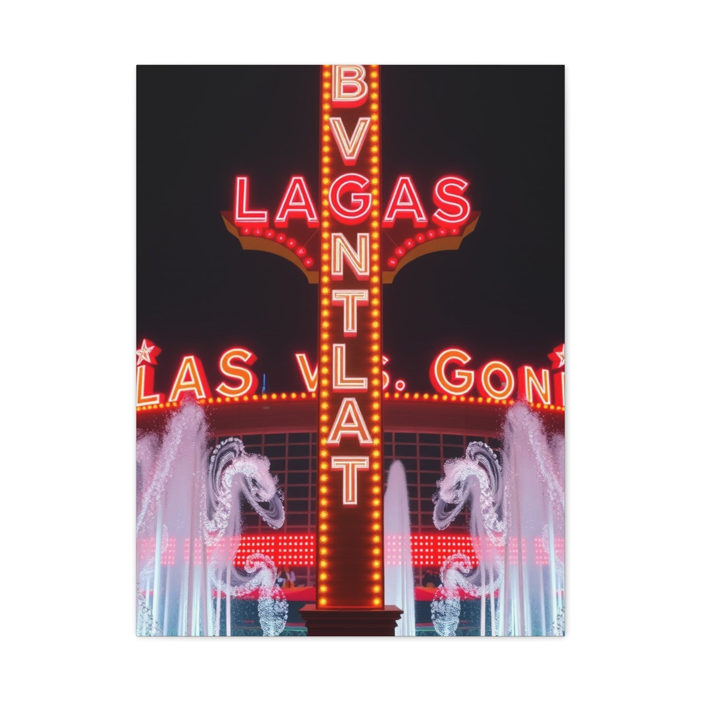Las Vagas Art Canvas Art 1 Wall Art & Canvas Print