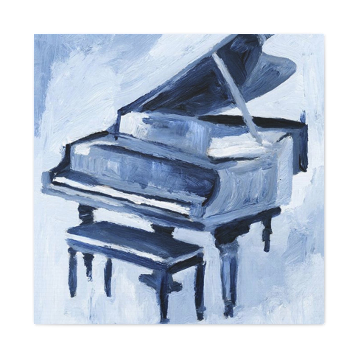 Black Piano Drawing Painting Wall Art & Canvas Prints