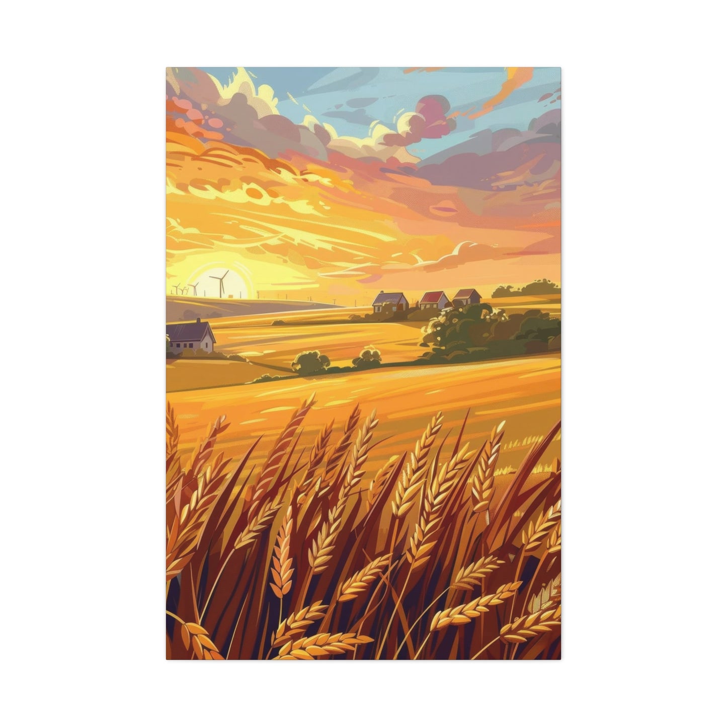 Golden Wheat Fields Countryside Wall Art & Canvas Prints
