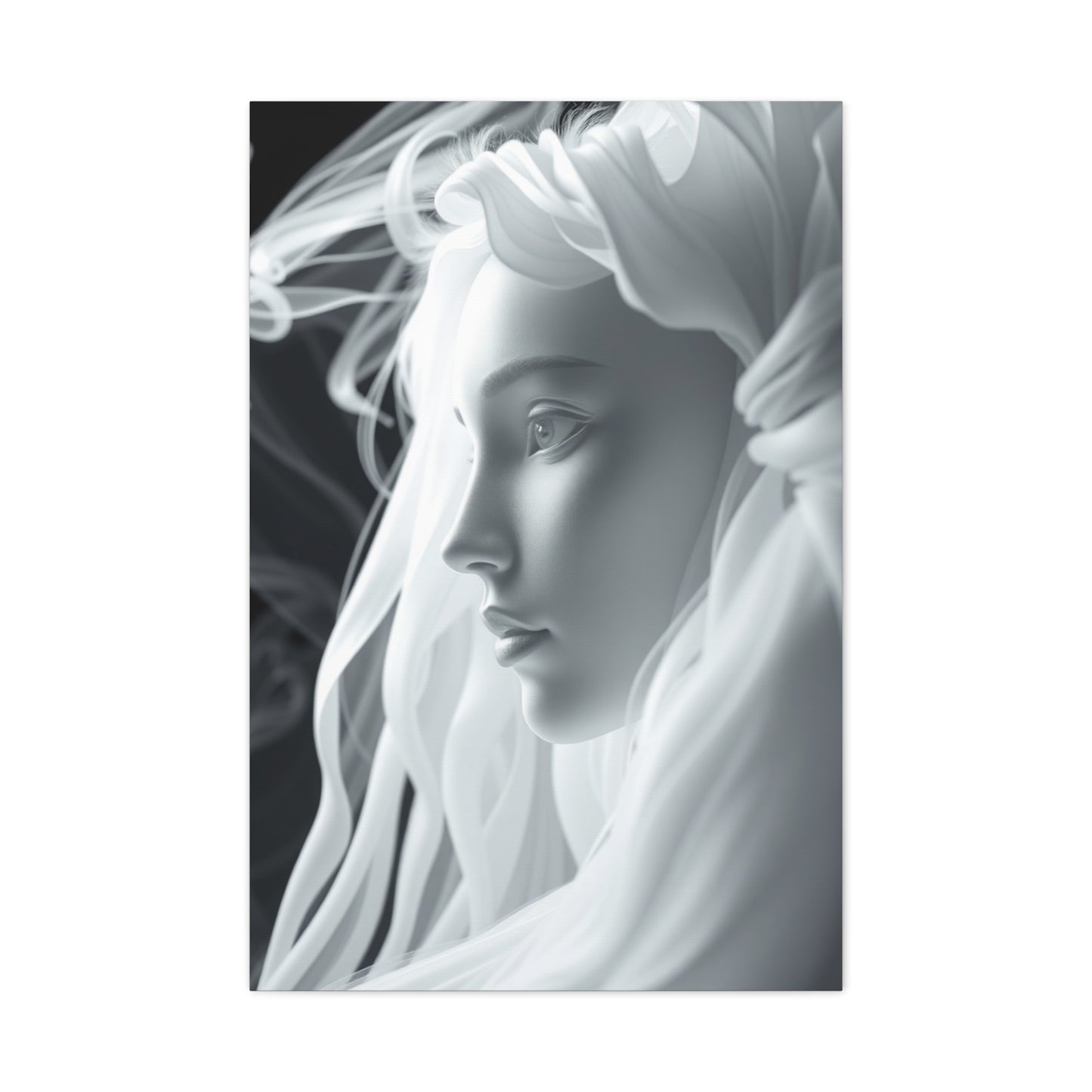 Gray & White Art Canvas Art 1 Wall Art & Canvas Print