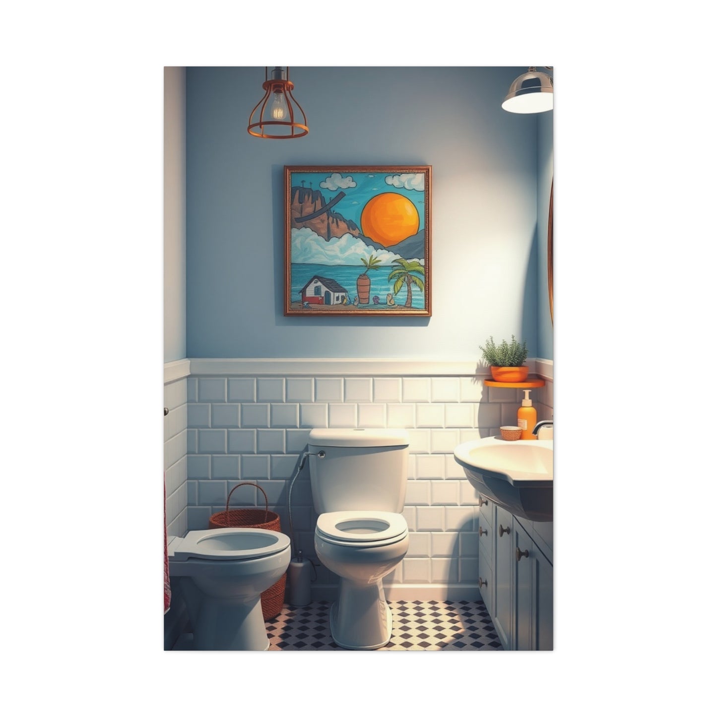 Kid’s Bathroom Art Supreme Canvas Wall Art & Canvas Print