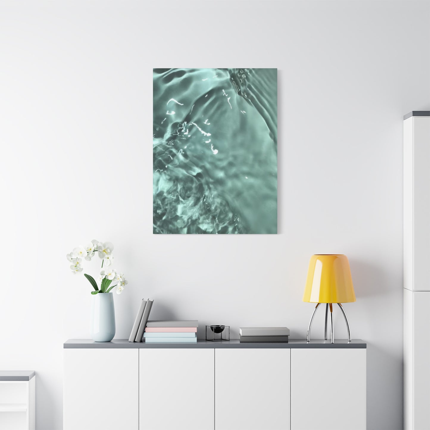 Green Cool Water Layers Wall Art & Canvas Prints