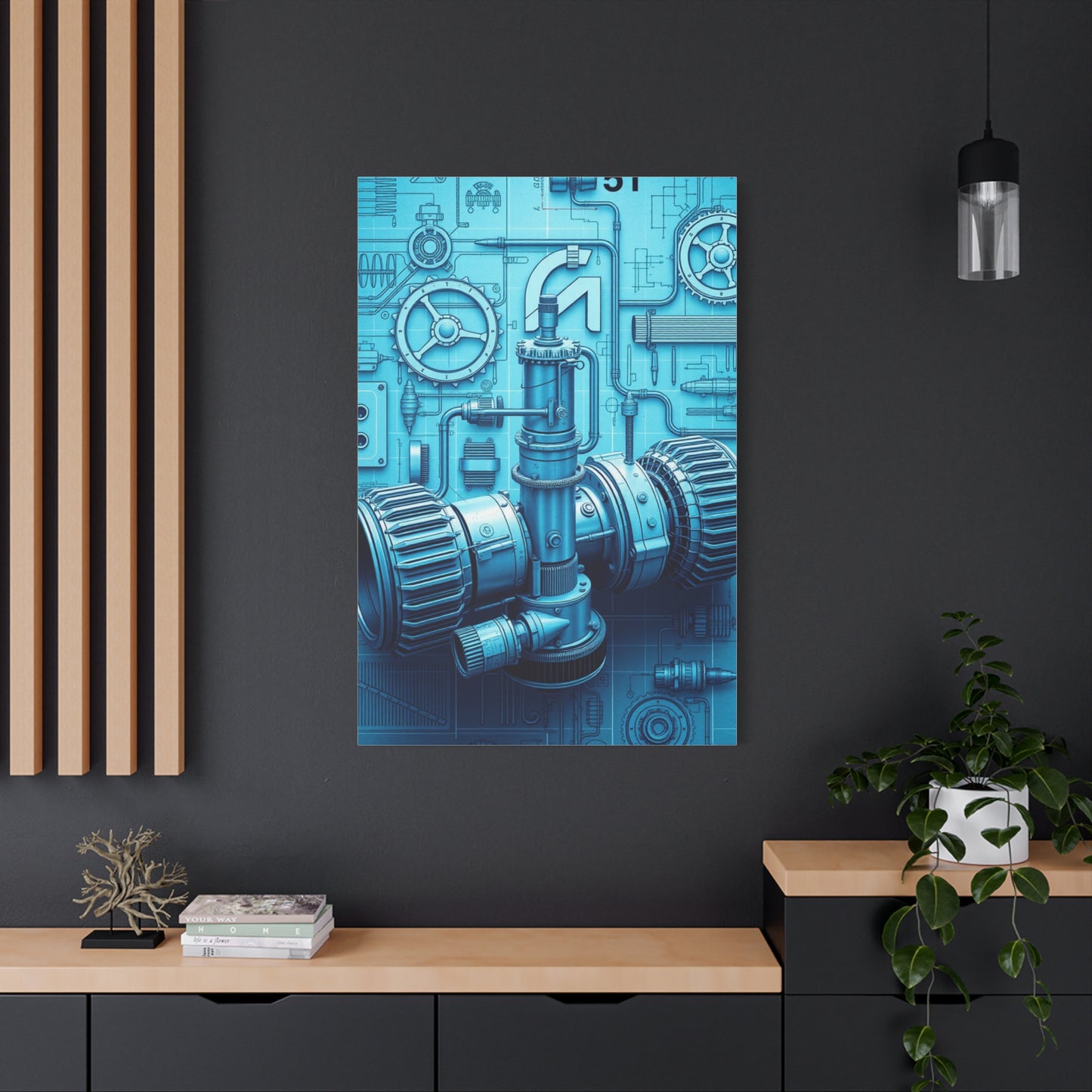 Supreme Engineering & Machinery Blueprints Art Collection Wall Art & Canvas Print