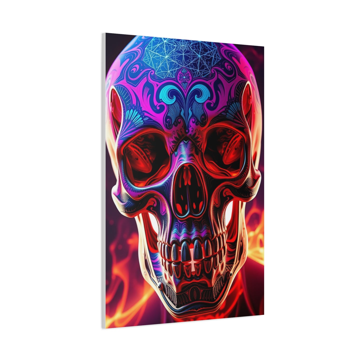 Trippy Skull Art Premium Canvas 18 Wall Art & Canvas Print