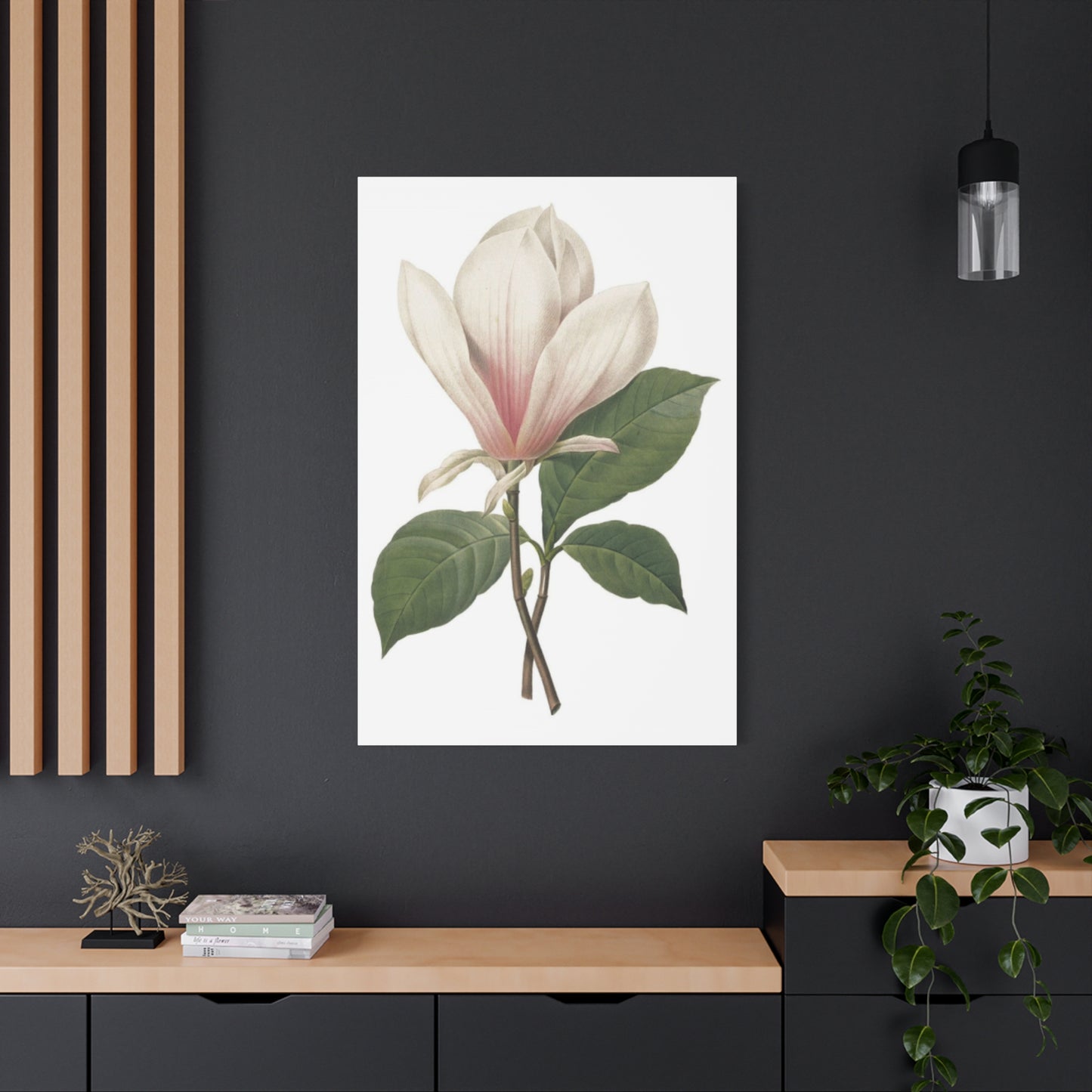 Beautiful Pink Magnolia Flower Photo Wall Art & Canvas Prints