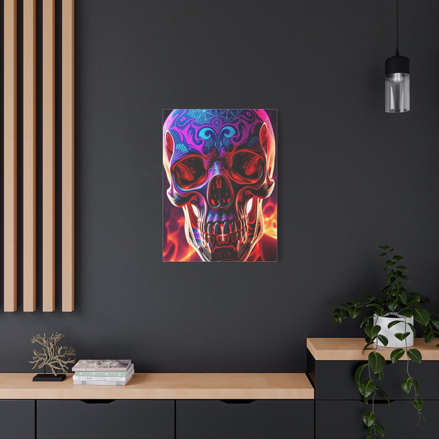 Trippy Skull Art Premium Canvas 18 Wall Art & Canvas Print