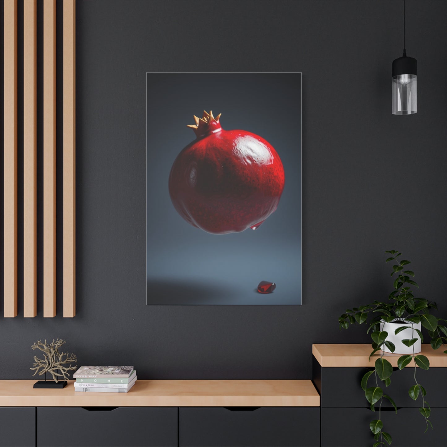 Crimson Twilight Elegance Wall Art & Canvas Print