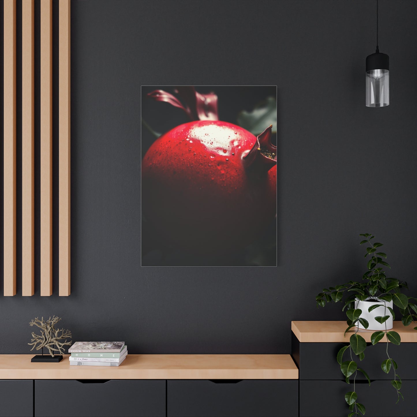 Rich Garnet Nocturne Wall Art & Canvas Print