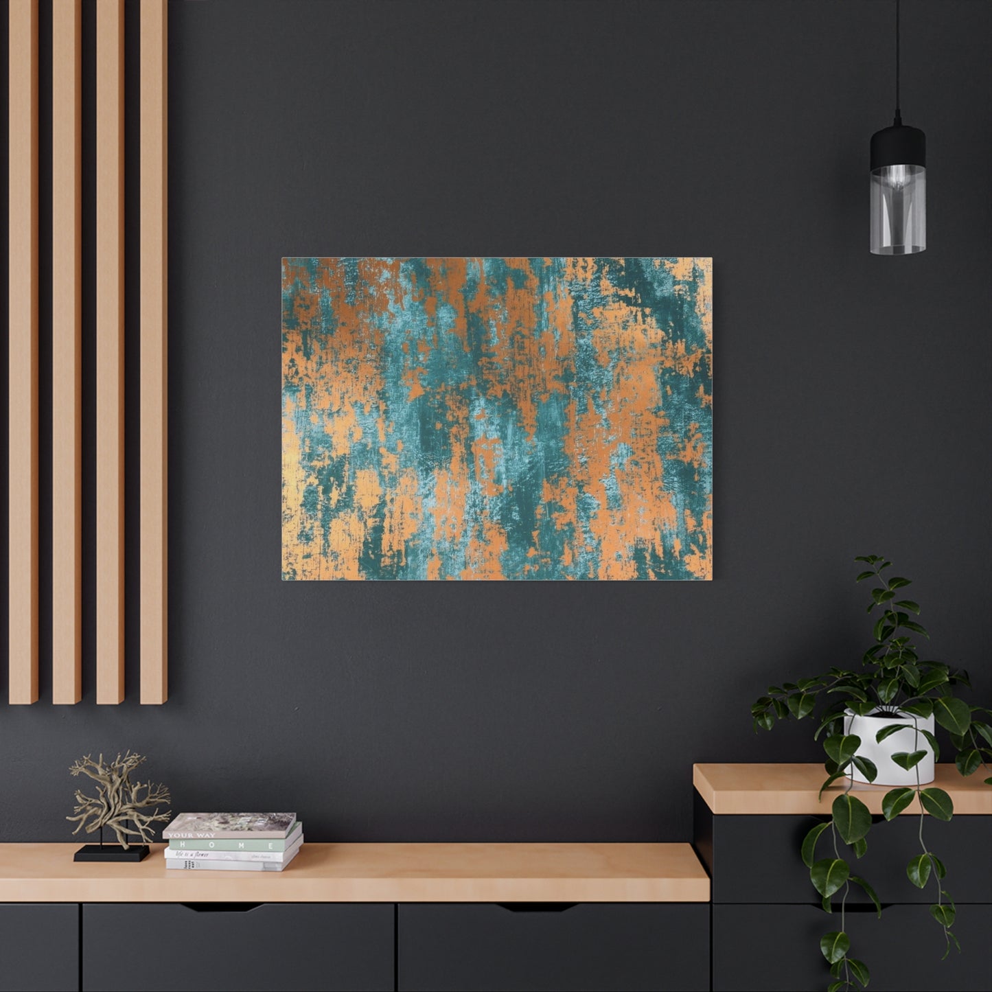 Teal Rust Wall Art & Canvas Prints