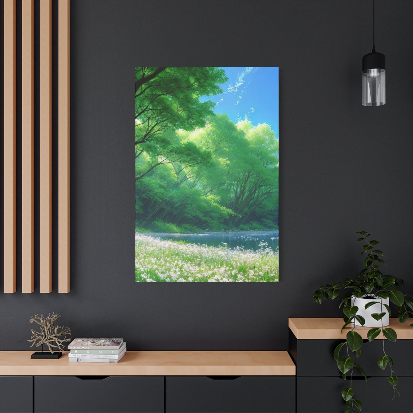 White Flowers Forest Wall Art & Canvas Prints