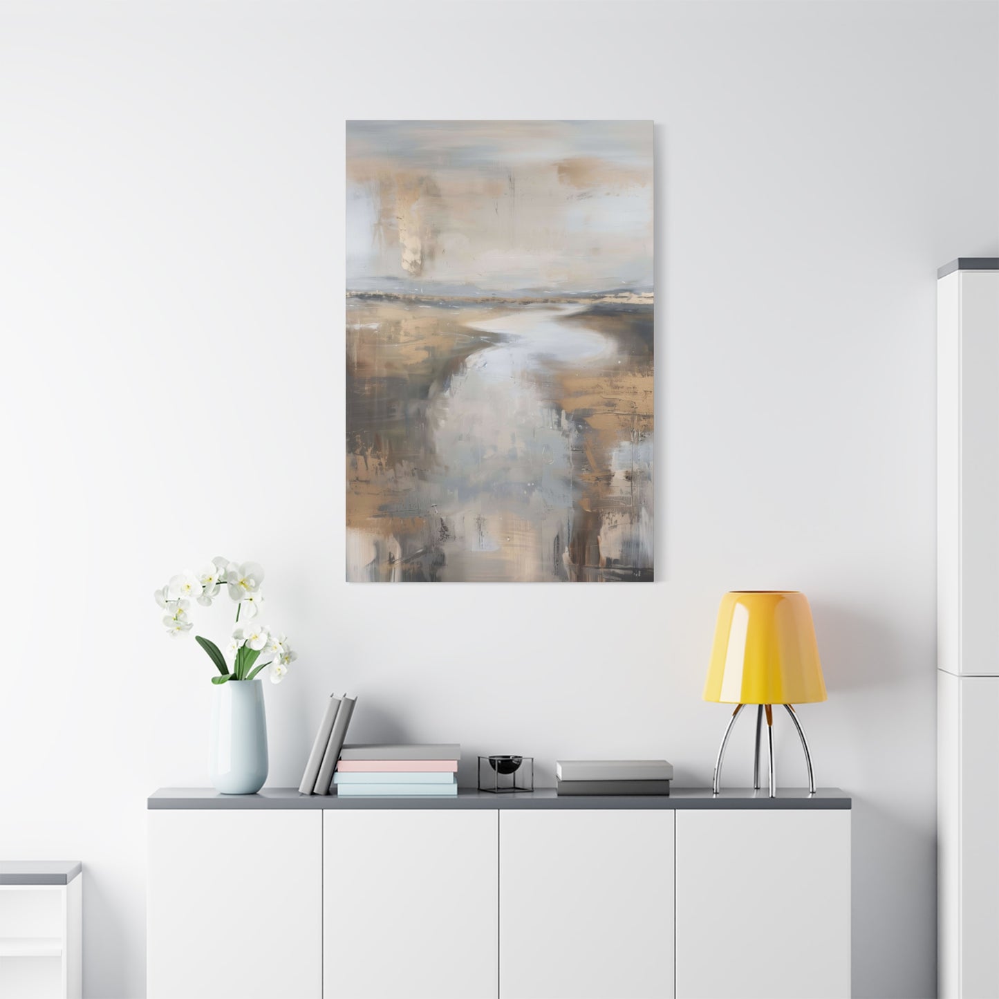 Golden Riverbank Earthy Wall Art & Canvas Prints