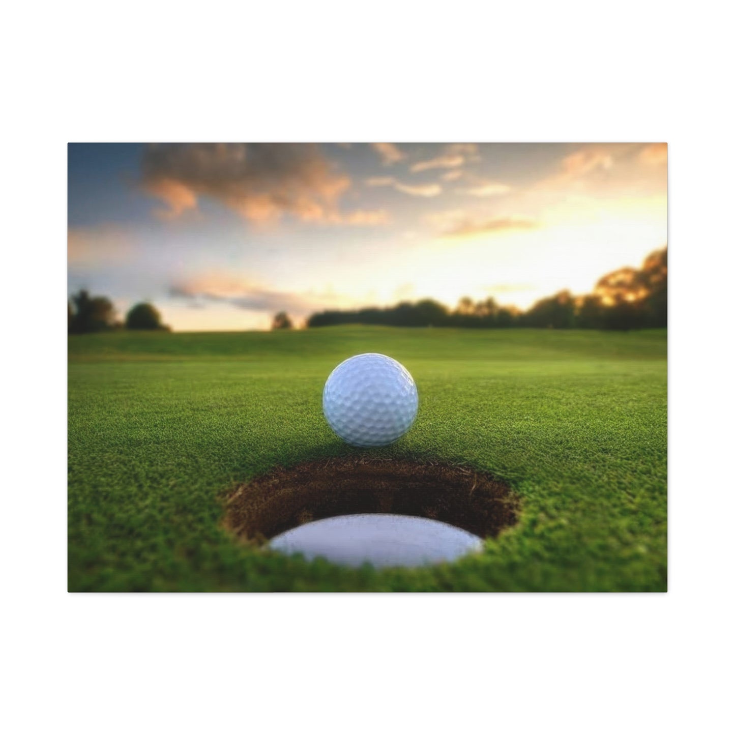 Golf Ball Cup Closeup Wall Art & Canvas Prints