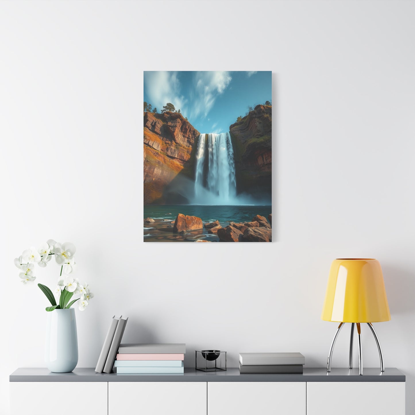 Opulent Waterfall Illusion Wall Art & Canvas Print