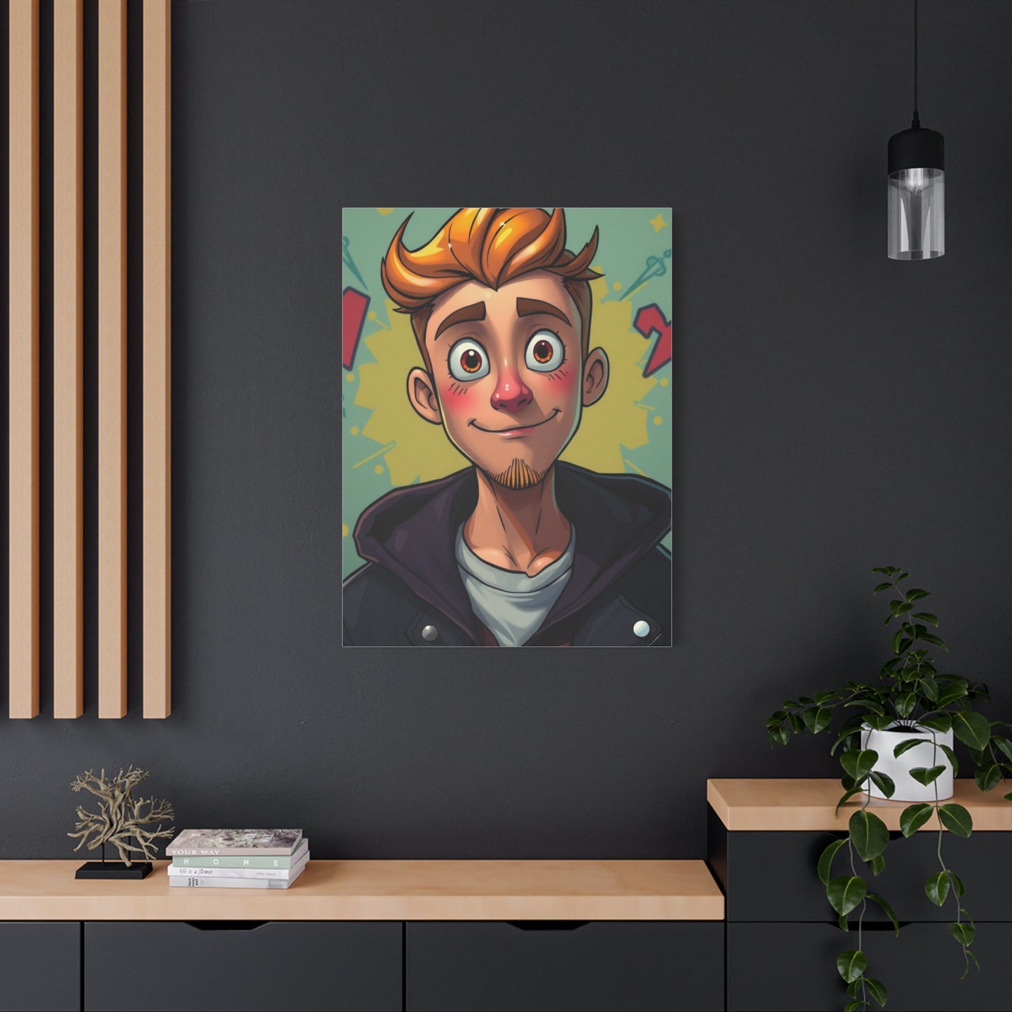 Sophisticated Cartoon Fusion Wall Art & Canvas Print