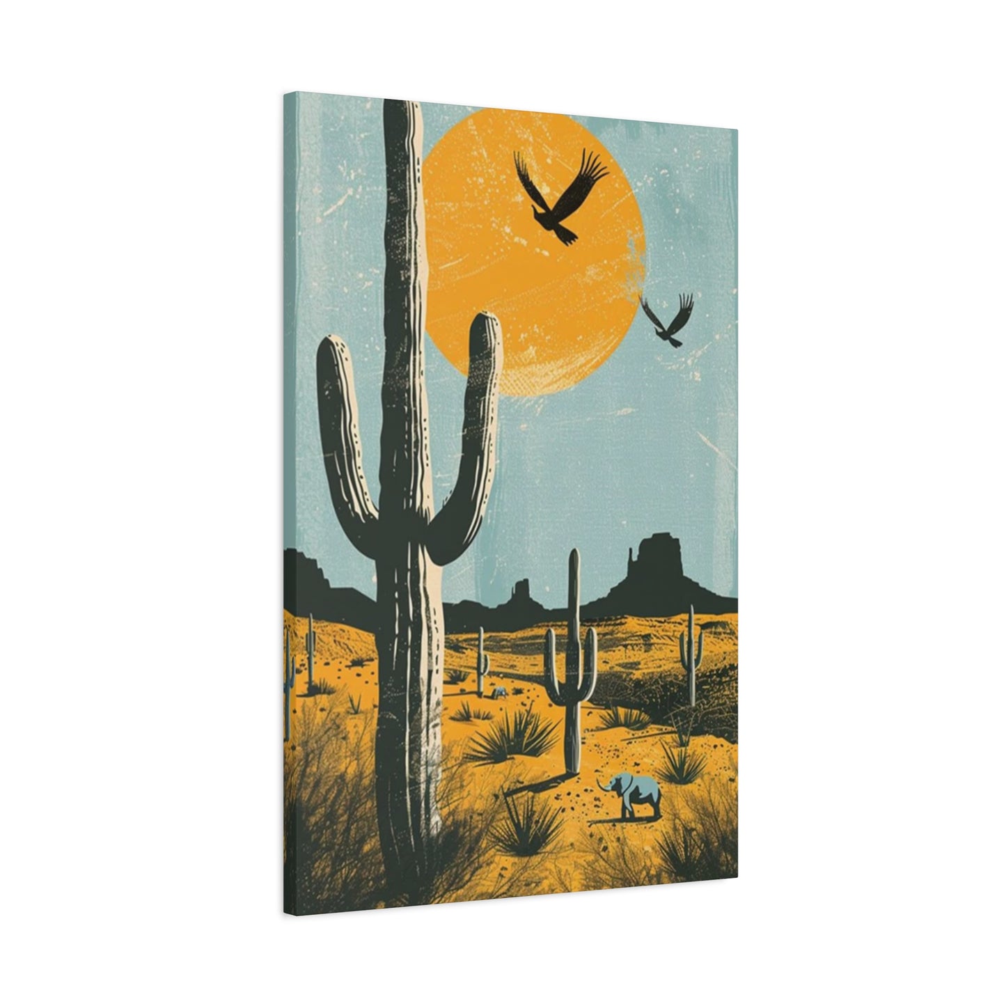 Huge Cactus In Arizona Wall Art & Canvas Prints