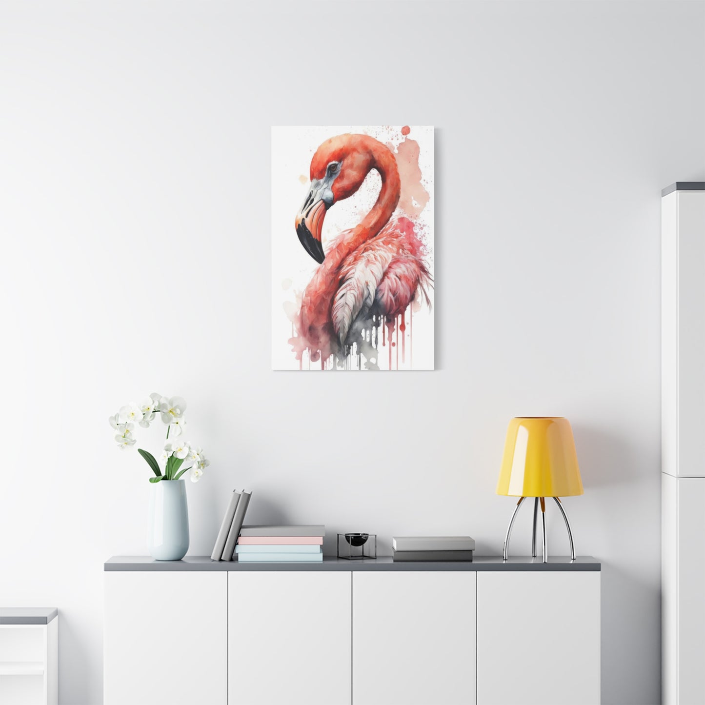 Flaming Pink Paintflow Wall Art & Canvas Prints