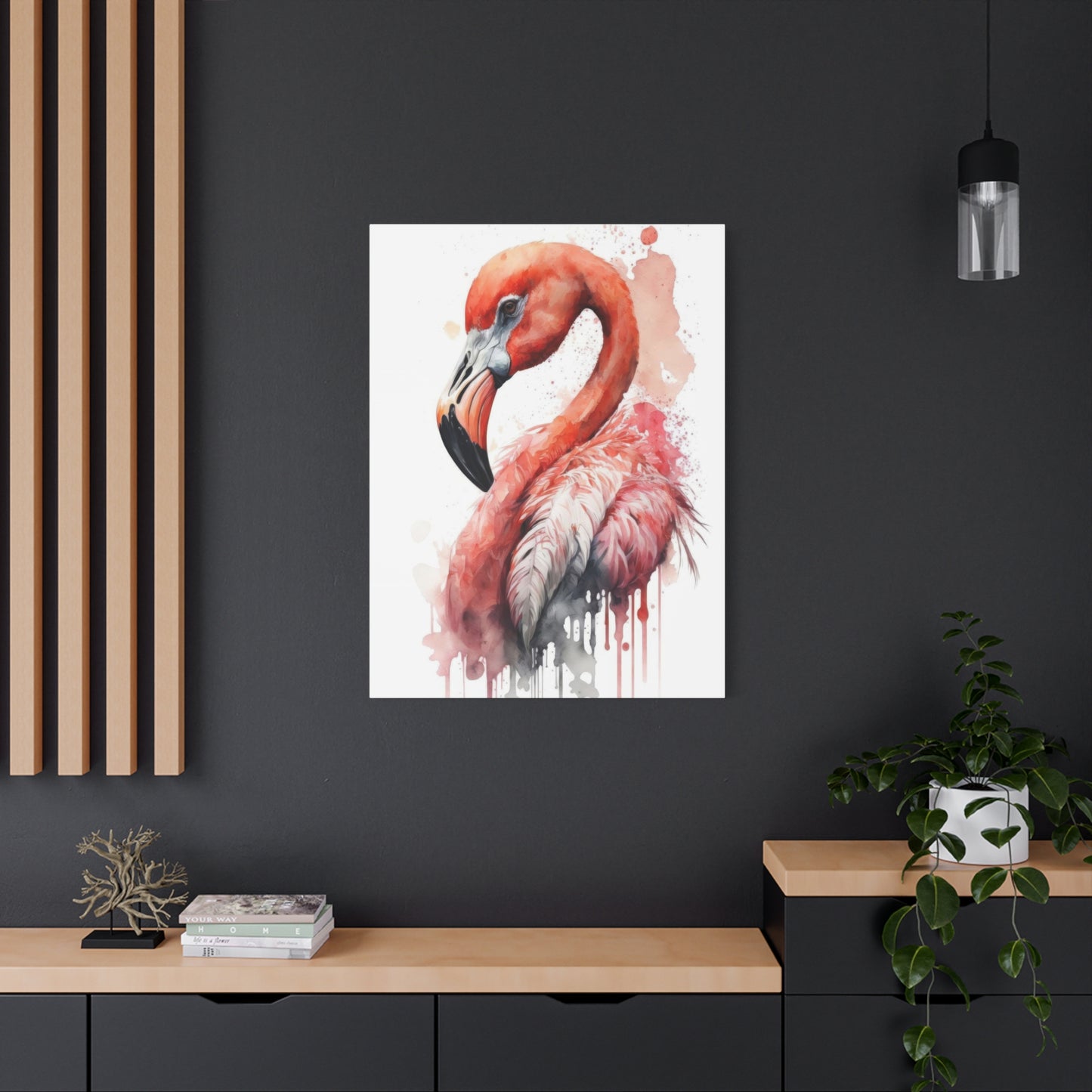 Flaming Pink Paintflow Wall Art & Canvas Prints