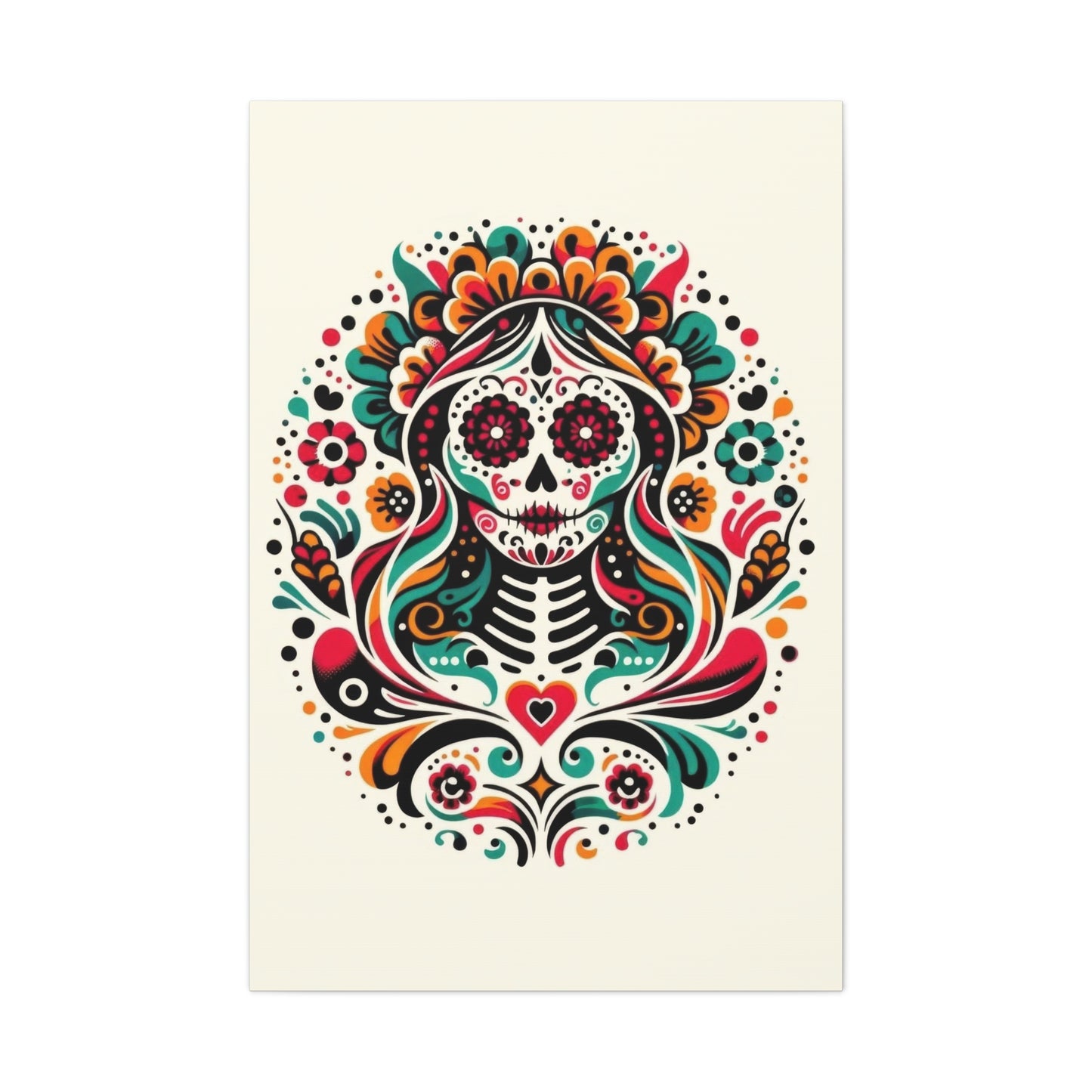 Calavera Kaleidoscope Wall Art & Canvas Prints