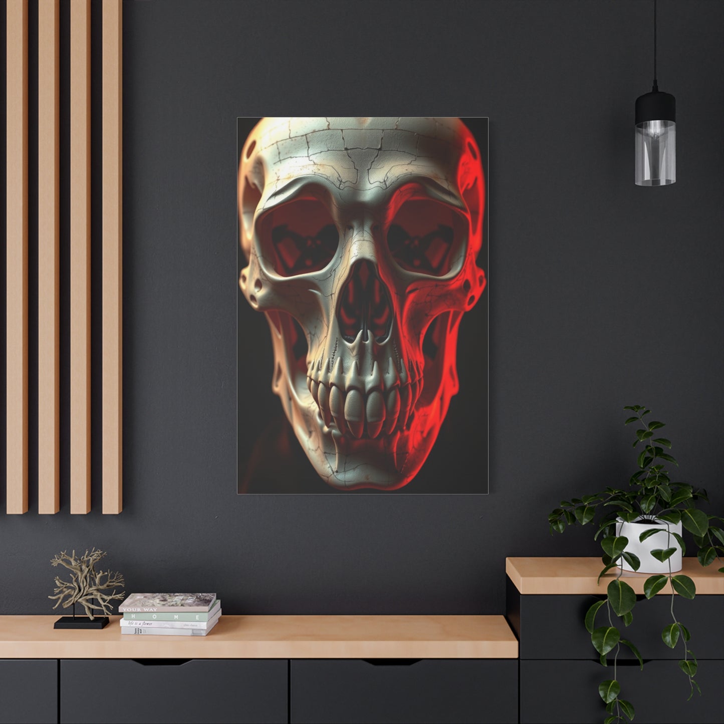 Celestial Cranium Elegance Wall Art & Canvas Print