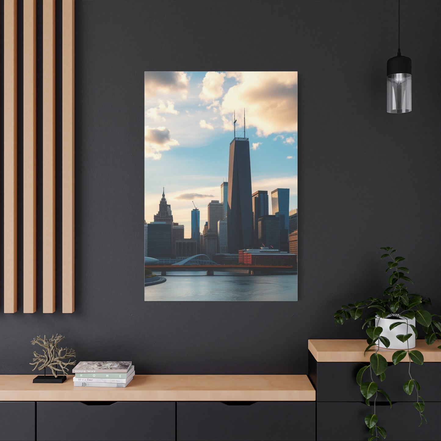 Chicago Skylines Art Luxury Canvas Wall Art & Canvas Print