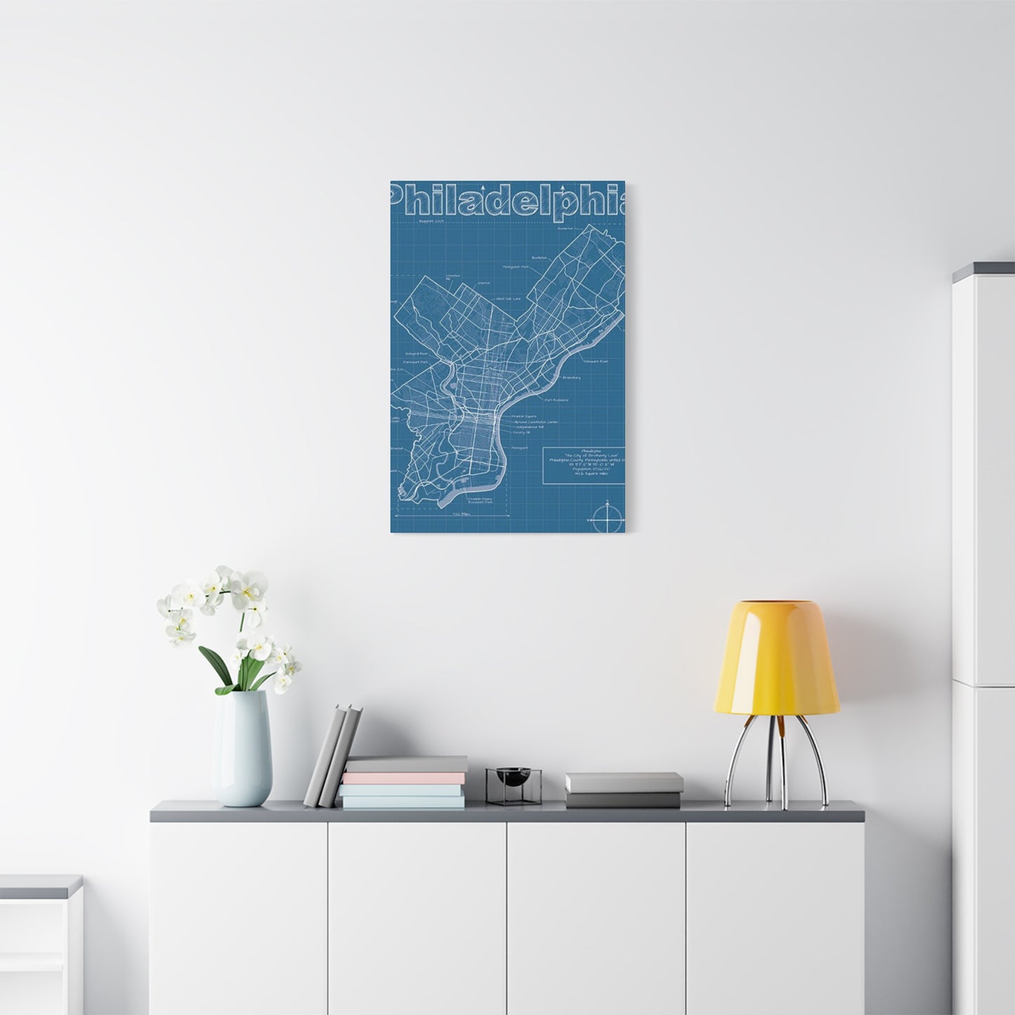 Map Of Philadelphia Poster Wall Art & Canvas Prints