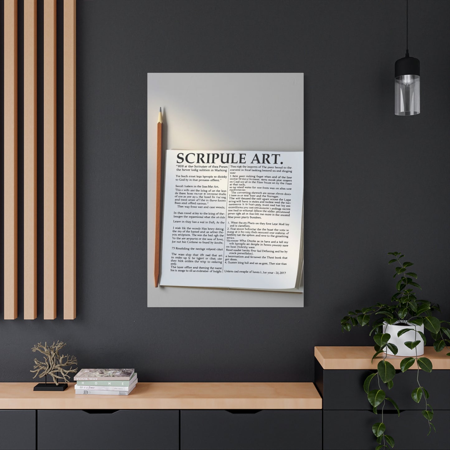 Holy Text Reverie Wall Art & Canvas Print