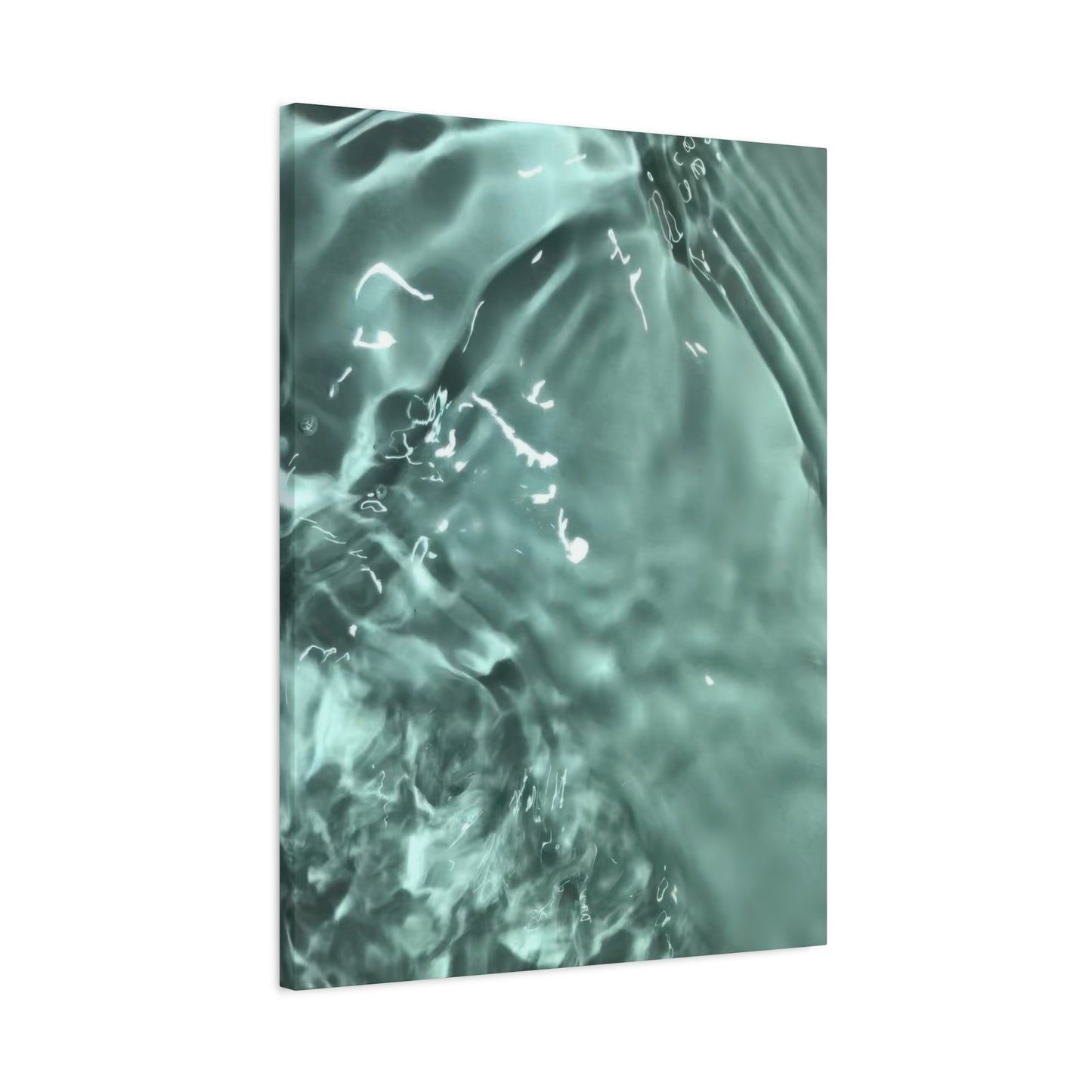Green Cool Water Layers Wall Art & Canvas Prints